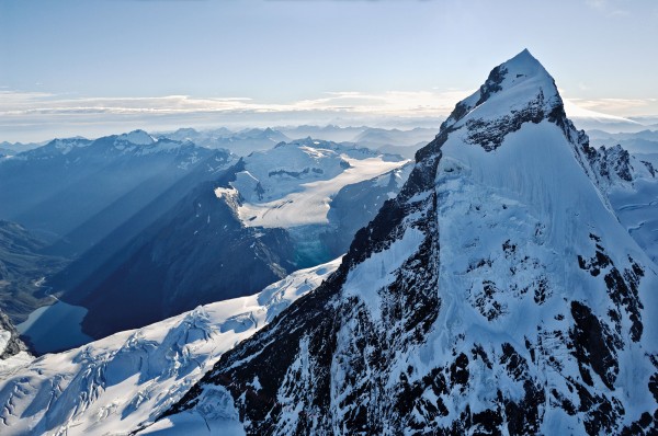 Held fast by winter, snow clings to the dizzying flanks of Mt Aspiring. Seasonal cycles of freeze and thaw deliver pulses of water from the Southern Alps to the plains below. Projections show that climate change may have a profound effect on how and when those plains might receive crucial water in the future.