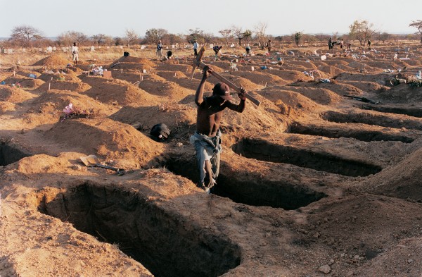 Luveve cemetery, Bulawayo, tells of the calamitous effect of HIV/Aids in Zimbabwe and neighbouring countries. Of the approximately 40 million people infected worldwide, 30 per cent live in southern Africa, home to less than two per cent of the human population.