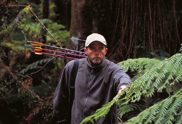 Jason Searle is ready for a bit of “shopping”, Haast style.