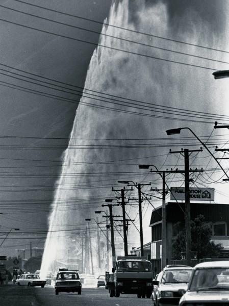 Most city people don't think about their water supply until something goes wrong. A burst water main in Petone's main street in 1985 drew everyone's attention-and showed how much pressure is exerted by the head of water in Wellington's reservoirs.