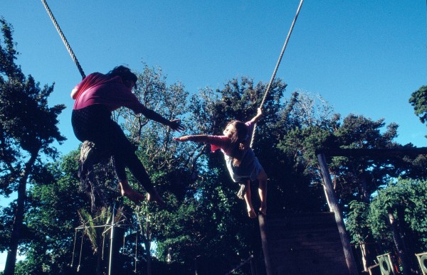 Reaching out in friendship and trust is fundamental to the healing that health camps try to give troubled children. Ada Paterson, director of the Health Department's Division of School Hygiene, noted that modern life is taking an increasing toll on bodies and minds, and that children experience a level of nervous strain unknown to an older generation-back in 1932. The Maunu camp at Whangarei built a $10,000 confidence course and a concrete skateboarding track with funds from the ASB Bank, Country Women's Institutes and donations from individuals.