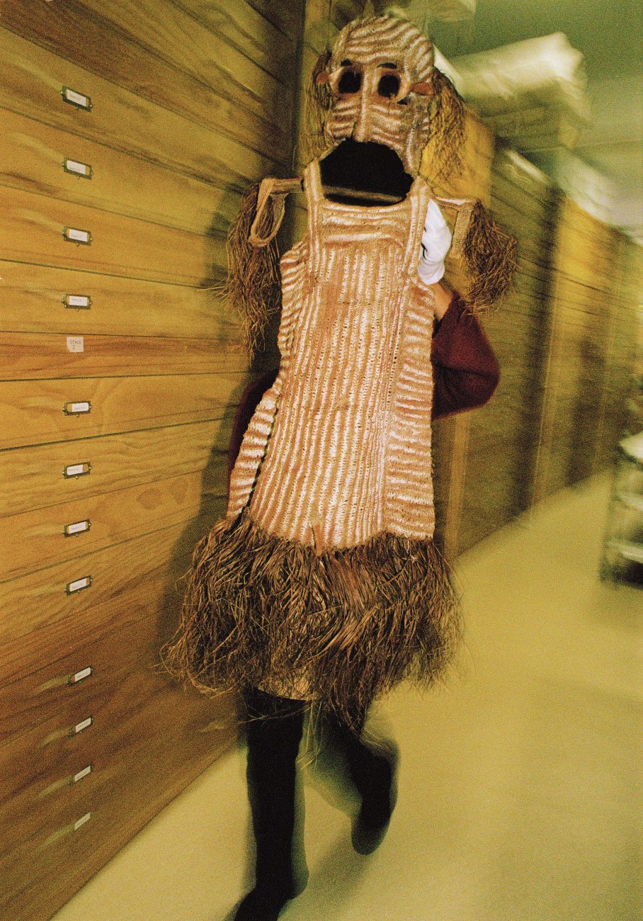 58_Auckland-Museum_02 In fact, new acquisitions and gifts—such as a body mask from Papua New Guinea, donated by a former staff member—put pressure on available space, and as a result many objects are stored elsewhere in the city.