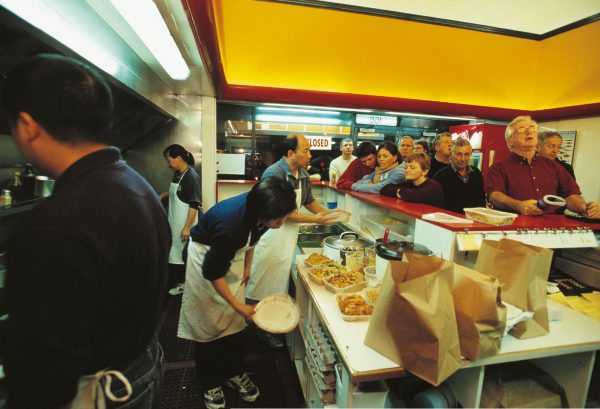 No such difficulties for Diamond Takeaways, purveyors of Cantonese cuisine on the corner of Market Road, where success can be measured in the amount of rice served—some 60 kg on a typical Friday night.