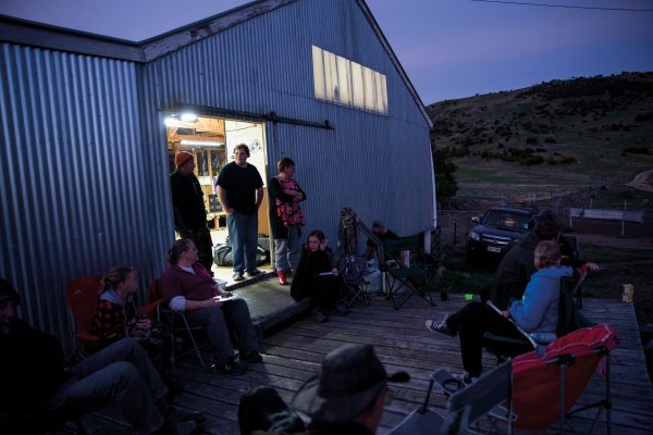 Depending on the time of day hunters walk into the woolshed, there are cheese rolls, caramel squares, thick wedges of bacon and egg pie, an array of barbequed meats and a constant stream of coffee and milo on offer: an impressive logistical effort honed over the years.