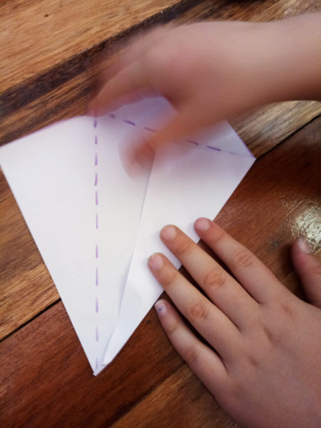 Fold the dotted lines